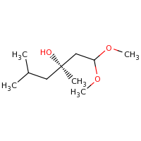 2d structure of (3R)-1,1-dimethoxy-3,5-dimethylhexan-3-ol