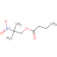 2d structure of 2-methyl-2-nitropropyl butanoate