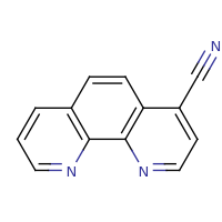 2d structure of 1,10-phenanthroline-4-carbonitrile