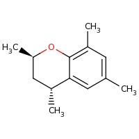 2d structure of (2R,4R)-2,4,6,8-tetramethyl-3,4-dihydro-2H-1-benzopyran