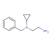 2d structure of N-(2-aminoethyl)-N-benzylcyclopropanamine