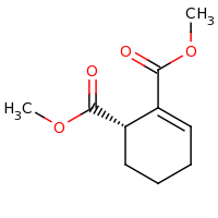 2d structure of 1,2-dimethyl (1S)-cyclohex-2-ene-1,2-dicarboxylate