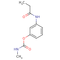 2d structure of 3-propanamidophenyl N-methylcarbamate