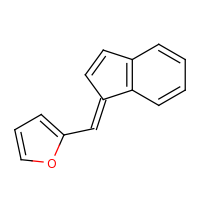 2d structure of 2-[(1E)-1H-inden-1-ylidenemethyl]furan