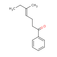 2d structure of (4E)-5-methyl-1-phenylhept-4-en-1-one