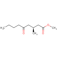 2d structure of methyl (3S)-3-methyl-5-oxononanoate