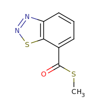 2d structure of 1,2,3-benzothiadiazol-7-yl(methylsulfanyl)methanone