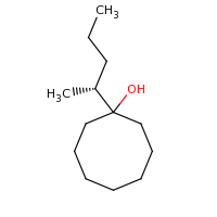 2d structure of 1-[(2R)-pentan-2-yl]cyclooctan-1-ol