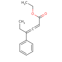 2d structure of ethyl 4-phenylhexa-2,3-dienoate