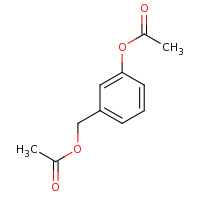 2d structure of [3-(acetyloxy)phenyl]methyl acetate