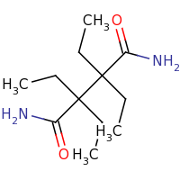 2d structure of 2,2,3,3-tetraethylbutanediamide