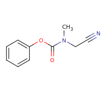 2d structure of phenyl N-(cyanomethyl)-N-methylcarbamate