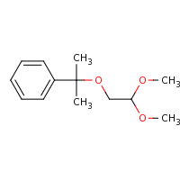 2d structure of [2-(2,2-dimethoxyethoxy)propan-2-yl]benzene