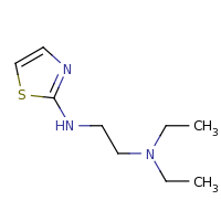 2d structure of diethyl[2-(1,3-thiazol-2-ylamino)ethyl]amine