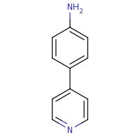 2d structure of 4-(pyridin-4-yl)aniline