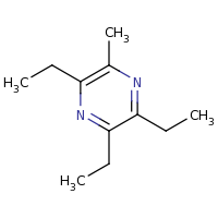 2d structure of 2,3,5-triethyl-6-methylpyrazine