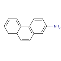 2d structure of phenanthren-2-amine