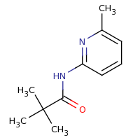 2d structure of 2,2-dimethyl-N-(6-methylpyridin-2-yl)propanamide