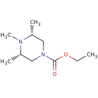 2d structure of ethyl (3R,5S)-3,4,5-trimethylpiperazine-1-carboxylate