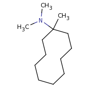 2d structure of N,N,1-trimethylcyclodecan-1-amine