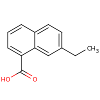 2d structure of 7-ethylnaphthalene-1-carboxylic acid