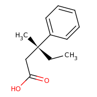 2d structure of (3R)-3-methyl-3-phenylpentanoic acid