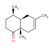 2d structure of (4R,4aR,8aS)-4,6,8a-trimethyl-1,2,3,4,4a,5,8,8a-octahydronaphthalen-1-one