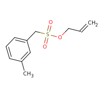 2d structure of prop-2-en-1-yl (3-methylphenyl)methanesulfonate