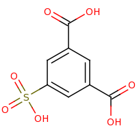 2d structure of 5-sulfobenzene-1,3-dicarboxylic acid