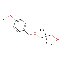 2d structure of 3-[(4-methoxyphenyl)methoxy]-2,2-dimethylpropan-1-ol