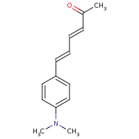 2d structure of (3E,5E)-6-[4-(dimethylamino)phenyl]hexa-3,5-dien-2-one