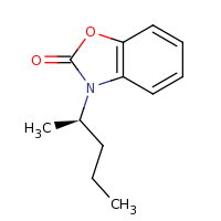 2d structure of 3-[(2R)-pentan-2-yl]-2,3-dihydro-1,3-benzoxazol-2-one