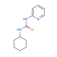 2d structure of 3-cyclohexyl-1-(pyridin-2-yl)urea