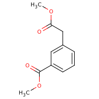 2d structure of methyl 3-(2-methoxy-2-oxoethyl)benzoate