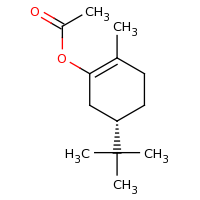 2d structure of (5S)-5-tert-butyl-2-methylcyclohex-1-en-1-yl acetate