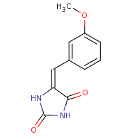 2d structure of (5E)-5-[(3-methoxyphenyl)methylidene]imidazolidine-2,4-dione