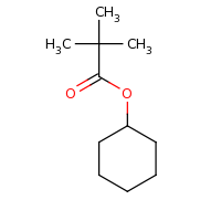 2d structure of cyclohexyl 2,2-dimethylpropanoate