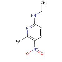 2d structure of N-ethyl-6-methyl-5-nitropyridin-2-amine