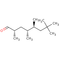 2d structure of (2S,4R,5S)-2,4,5,7,7-pentamethyloctanal