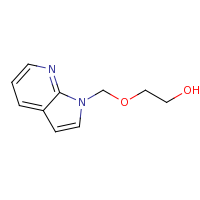 2d structure of 2-{1H-pyrrolo[2,3-b]pyridin-1-ylmethoxy}ethan-1-ol