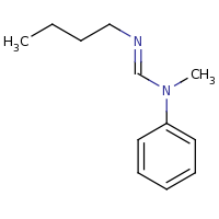 2d structure of N'-butyl-N-methyl-N-phenylmethanimidamide