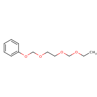 2d structure of 1-phenyl-1,3,6,8-tetraoxadecane