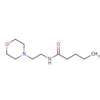 2d structure of N-[2-(morpholin-4-yl)ethyl]pentanamide