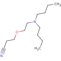 2d structure of 3-[2-(dibutylamino)ethoxy]propanenitrile