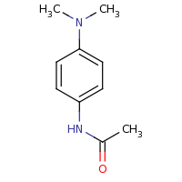 2d structure of N-[4-(dimethylamino)phenyl]acetamide