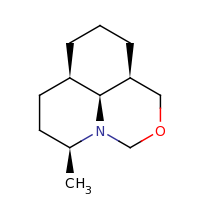 2d structure of (5R,9R,12S,13S)-12-methyl-3-oxa-1-azatricyclo[7.3.1.0^{5,13}]tridecane