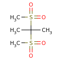 2d structure of 2,2-dimethanesulfonylpropane