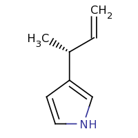 2d structure of 3-[(2R)-but-3-en-2-yl]-1H-pyrrole