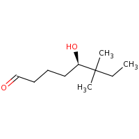 2d structure of (5R)-5-hydroxy-6,6-dimethyloctanal