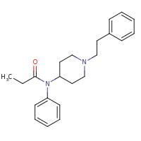 2d structure of N-phenyl-N-[1-(2-phenylethyl)piperidin-4-yl]propanamide